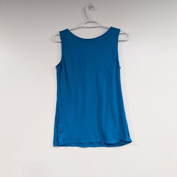 Ann Taylor LOFT Smocked Tank Top Blue Size Small - Picture 7 of 7